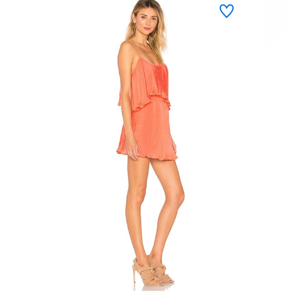 Coral Superdown Mini Dress